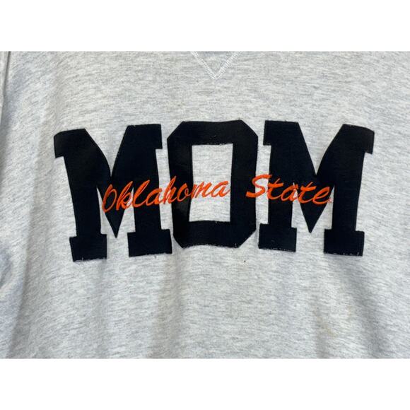 Vintage Russell Athletic Oklahoma State Mom Sweatshirt XXL Made USA Gray - Picture 2 of 15